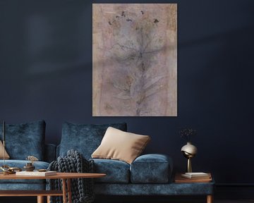 Ecoprint van kastanjeblad