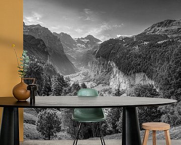 Lauterbrunnen black and white