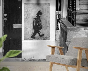 Banksy boy Reguliersgracht Amsterdam