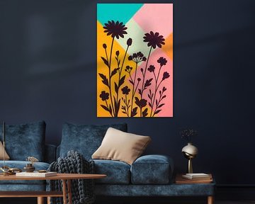 Kleurrijke Bloemsilhouetten van But First Framing