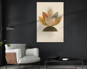 Boho Lotus dans les tons de terre sur But First Framing