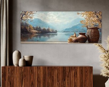 Wasser in der Landschaft von Kunst Laune