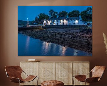 Inn at Ardgour on Loch Linnhe in the evening, Corran by Christian Müringer