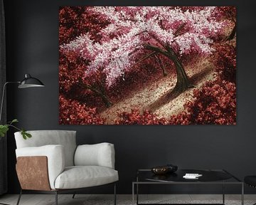 oriental art japanese sakura blossom