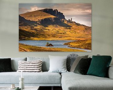 View from Loch Fada to the Old Man of Storr, Trotternish Peninsula,