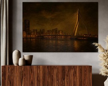 Erasmusbrug Rotterdam van Franka Poulain