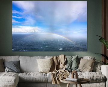 Dubbele regenboog boven de Noordzee van Teuni's Dreams of Reality