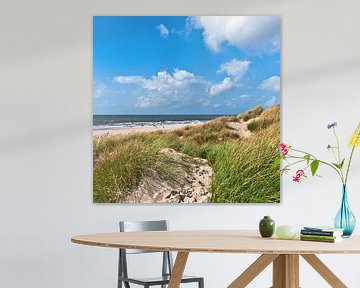 Zomers duin aan de Deense kust in Jutland van Silva Wischeropp