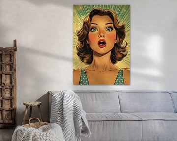 Blonde vrouw in shock van R Pevitanada