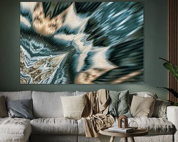 Boho stijl lichtkunst met waaier patroon van Lisette Rijkers