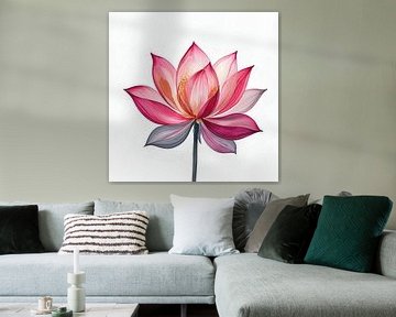 ABSTRACT LOTUS FLOWER by ub cy