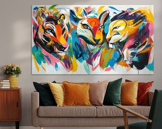 Example of the artwork in a room