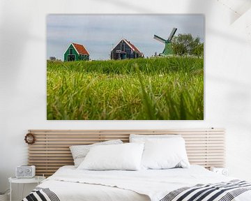 Zaanse Schans mit Windmühle von Martien Janssen