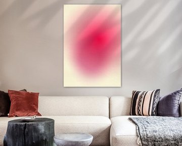 Retro jaren 70 neonkunst. Verloop in roze, paars, wit van Dina Dankers