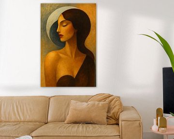 Abstract portret Nyra -Wanneer Denken Zwijgt van GᎥรєlค Art Ŧ๏г Y๏ย