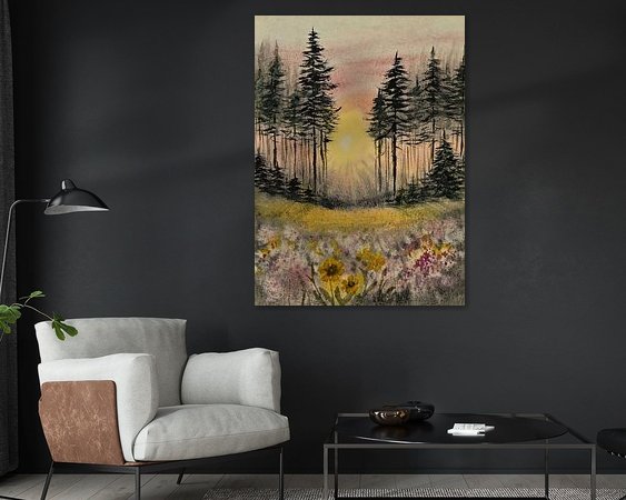 Example of the artwork in a room