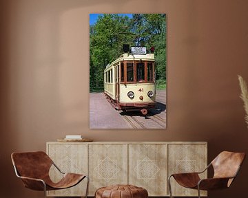Tram in het Nederlands Openluchtmuseum van Henk van Blijderveen