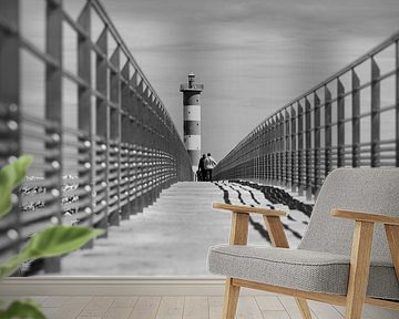 Pier der Perspektive, Leuchtturm von Port La Nouvelle