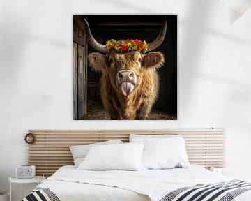 Natuurpodium: Hooglanders laten hun tong zien van MArt