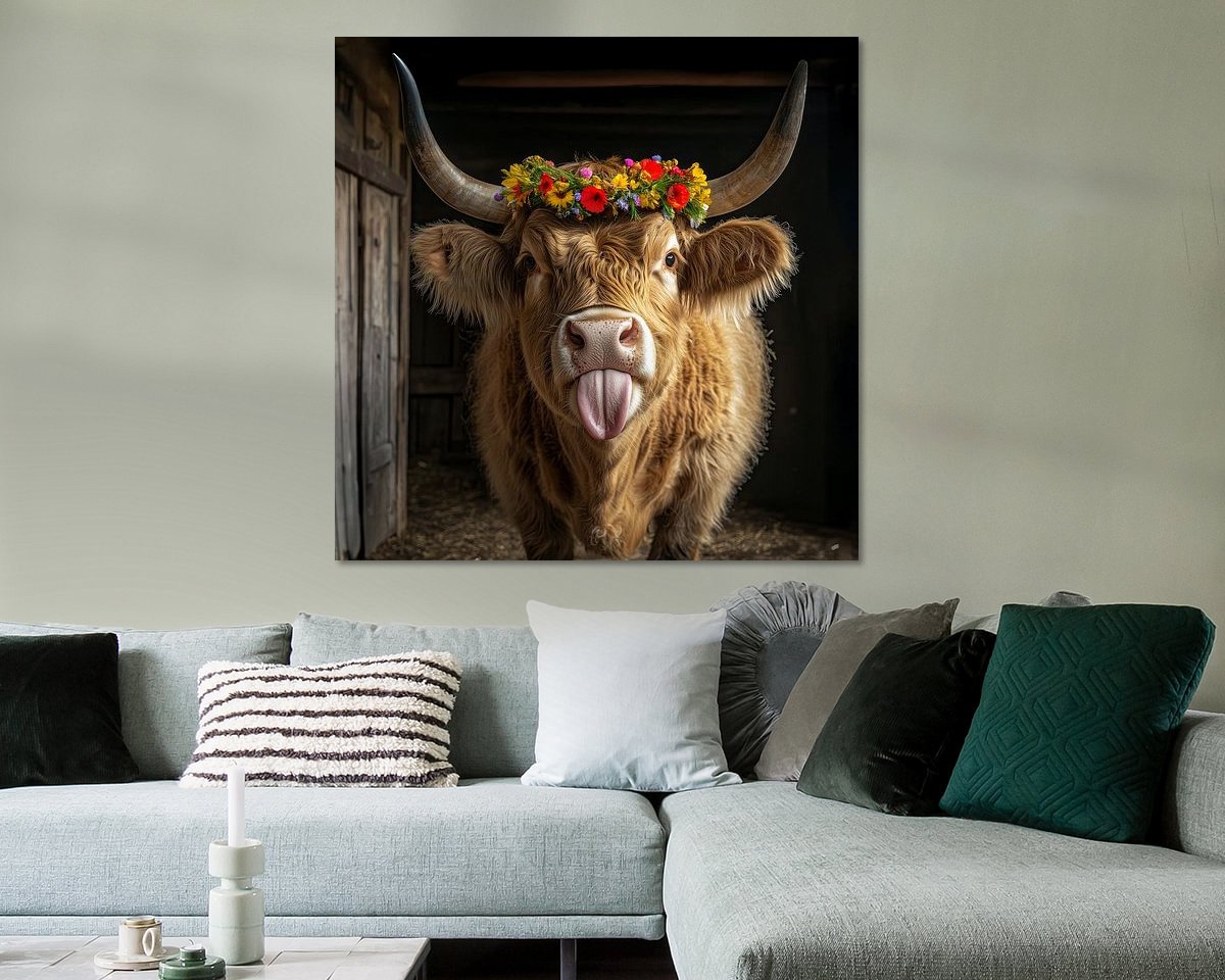 Example of the artwork in a room