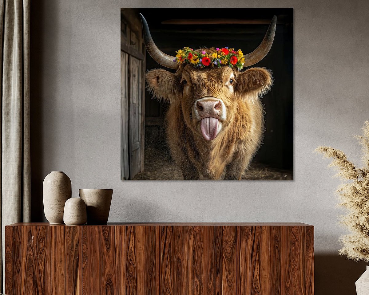Example of the artwork in a room