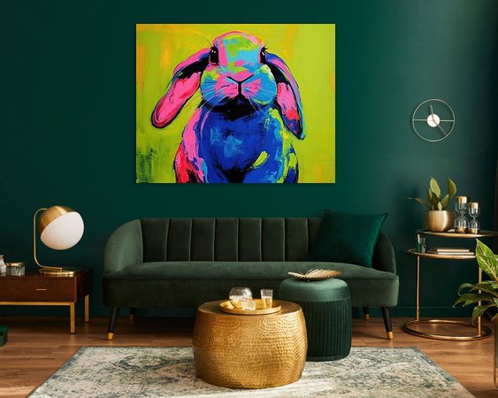 Example of the artwork in a room