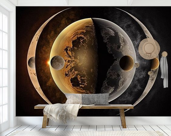 Example of the artwork in a room