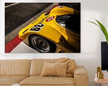 Porsche 956 in de pitlane van Bas Fransen
