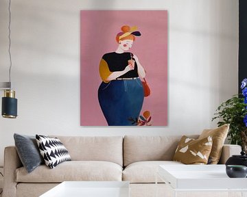 Fashion Queen in de zomer met milkshake van Studio Allee