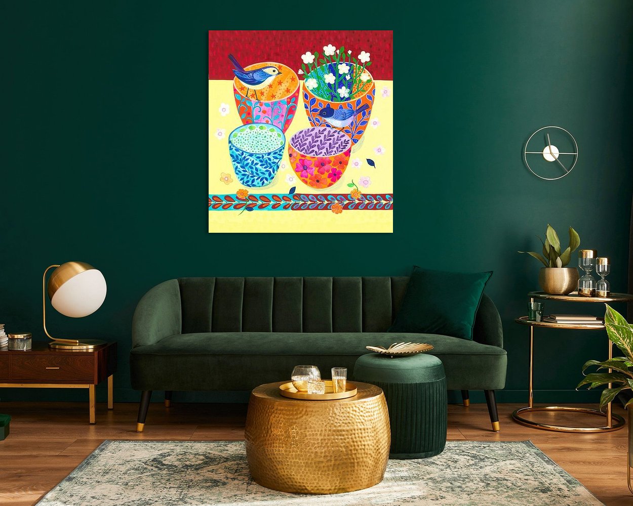 Example of the artwork in a room