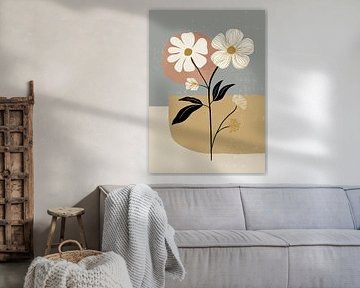 Fleurs minimalistes 02 sur Katarzyna Gąsiorowska