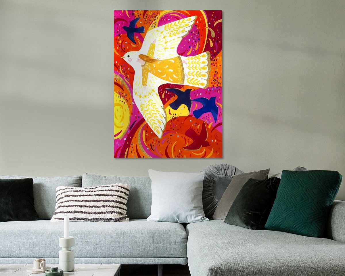 Example of the artwork in a room