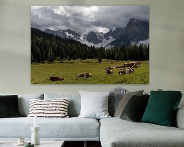 Koeien in de Alpen van Wim Slootweg