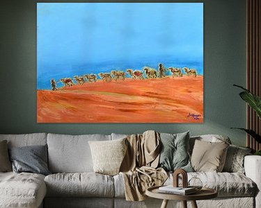 Example of the artwork in a room