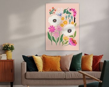 Weißer Mohn Wiese