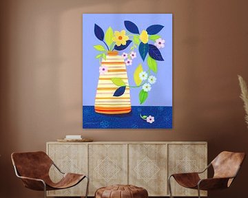Le vase rayé sur Isabelle Brent