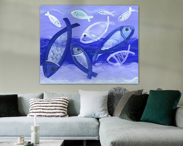 Blauwe oceaan Serenade van Isabelle Brent