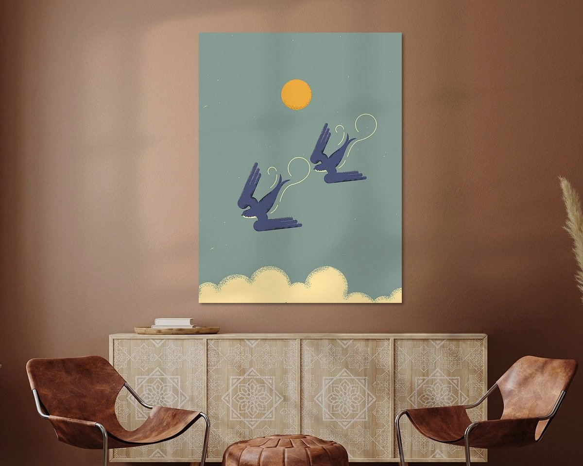 Example of the artwork in a room