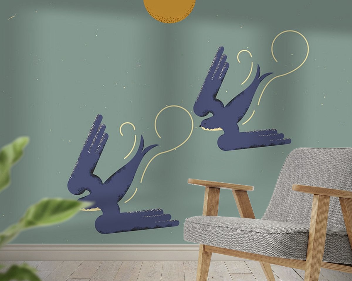 Example of the artwork in a room