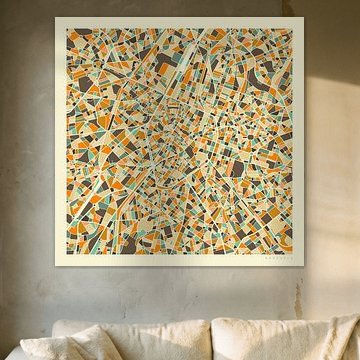 Brussel Kaart van Jazzberry Blue