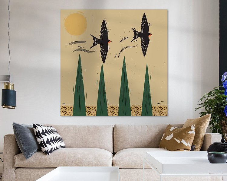 Example of the artwork in a room