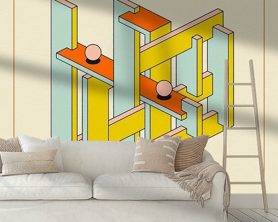 Example of the artwork in a room