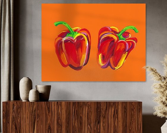 Example of the artwork in a room