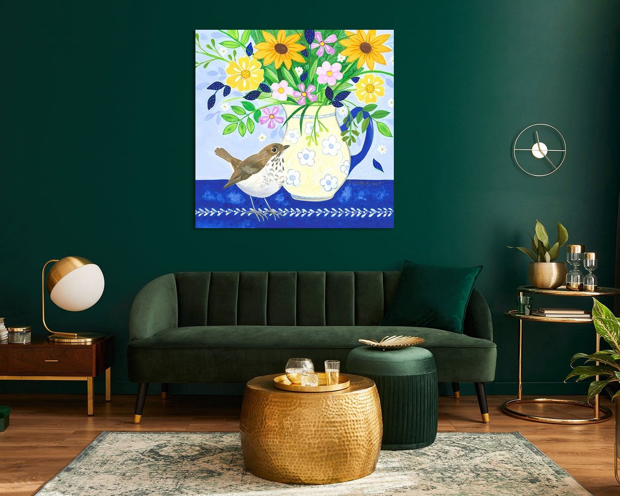 Example of the artwork in a room