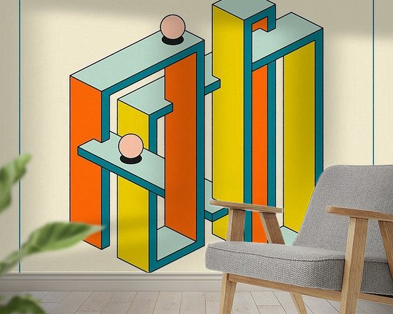 Example of the artwork in a room