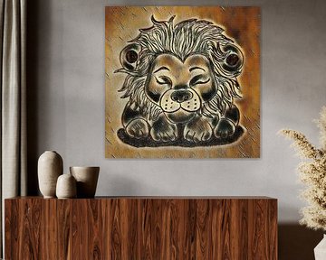 Lion endormi ( dessin ) sur Jose Lok