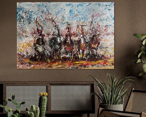 Example of the artwork in a room