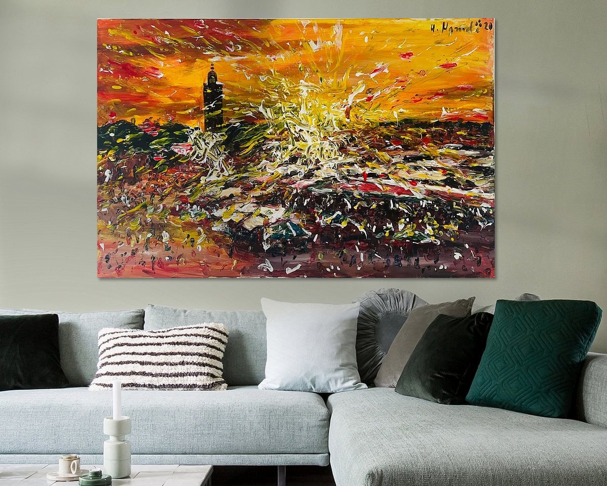 Example of the artwork in a room