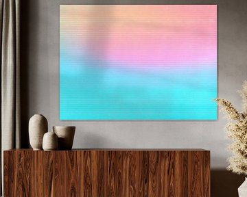 Kleurverloop | Blauw Roze van Modern Collection