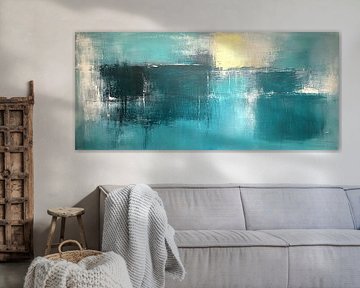 Turquoise with Yellow Accent by Modern Collection